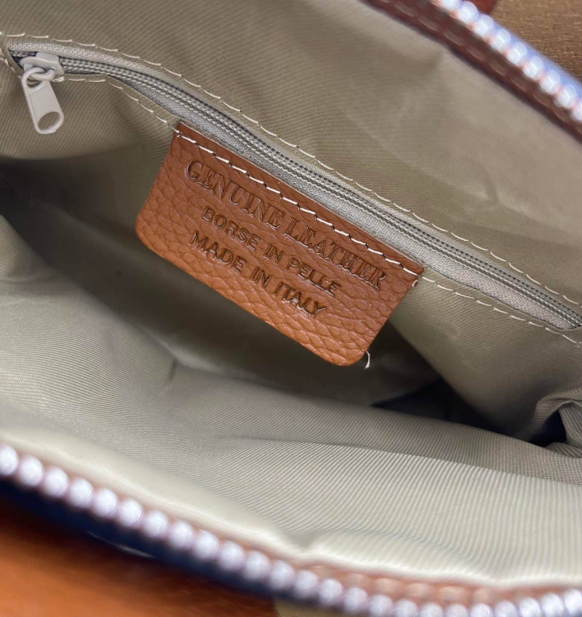 Genuine Leather Handbag, Medium | Made in Tuscany