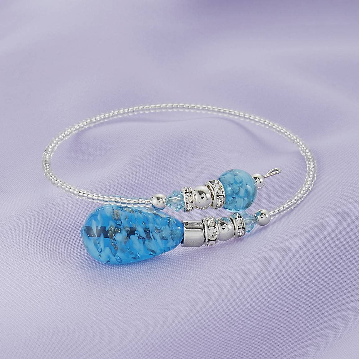 Murano Glass Drop Wrap Bracelet | Made in Venice