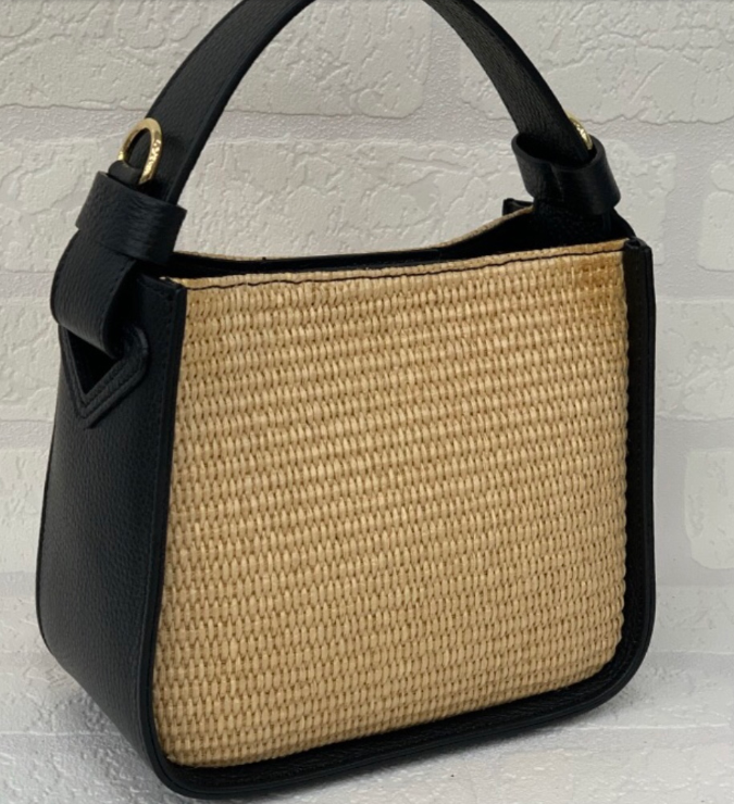 ZAZI Borsa Estiva in Rafia e Pelle JIJOU CAPRI