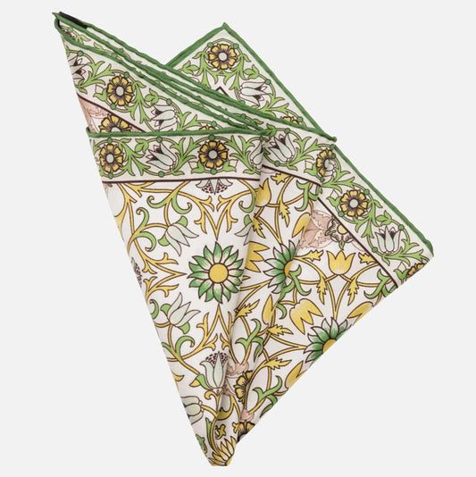 Silk Pocket Square - Southern Italy Style | Made in Lombardy