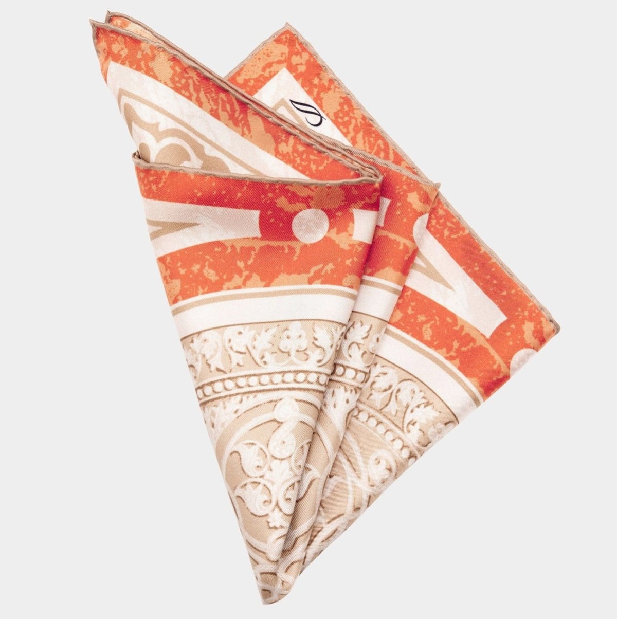 Silk Pocket Square - Orange | Made in Lake Como
