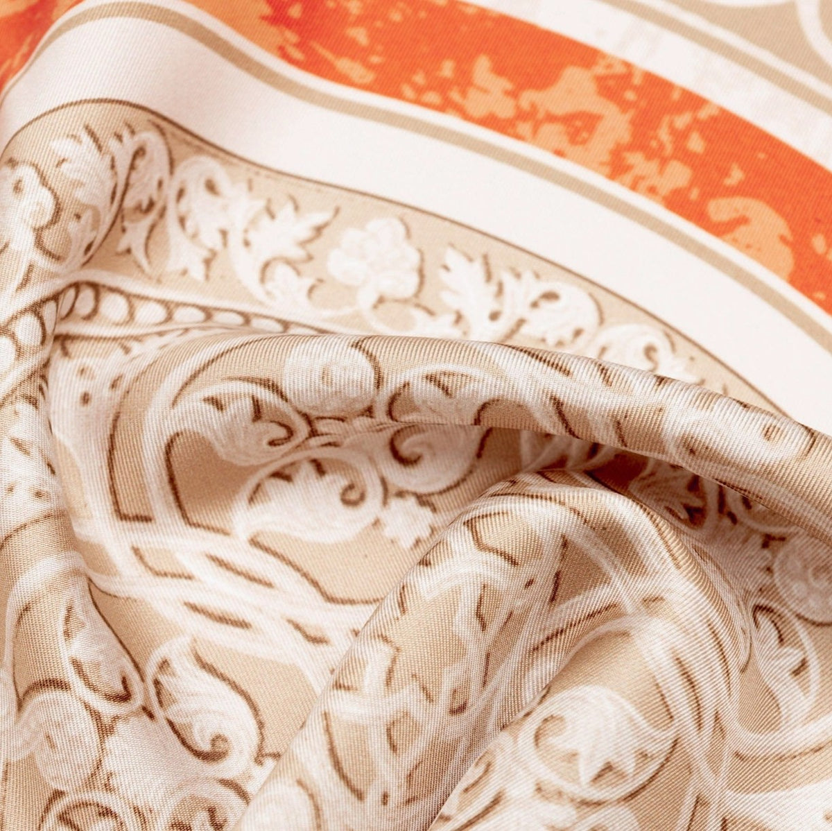 Silk Pocket Square - Orange | Made in Lake Como