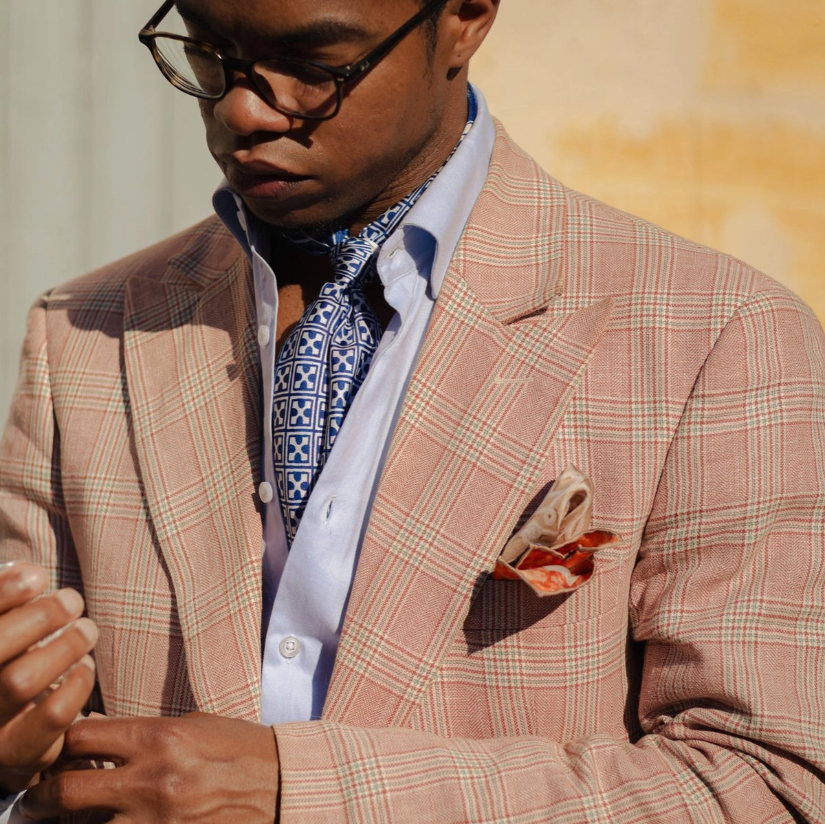 Silk Pocket Square - Orange | Made in Lake Como