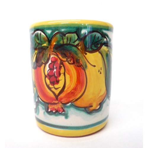 Sicilian Santo Stefano Mug with Lemon and Pomegranate | Made in Sicily