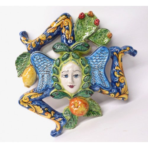 Sicilian Santo Stefano 12" Trinacria Blue | Made in Sicily