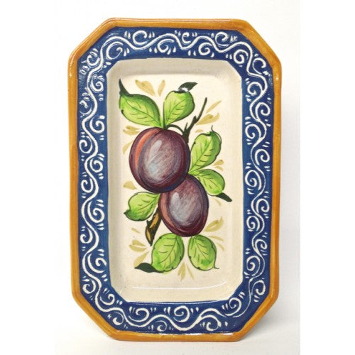 Piatto rettangolare toscano Montelupo 7.5x11.5" | Prodotto a Montelupo Fiorentino