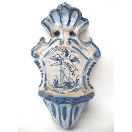 Tuscan Montelupo 9X5.5" Acquasantiera | Made in Tuscany