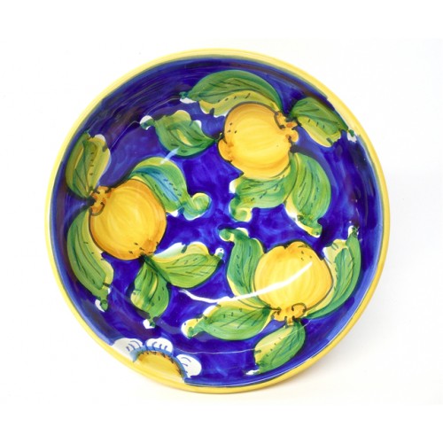 Limoni di Sicilia Blue 7.5" Bowl | Made in Sicily