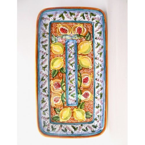 Deruta Royal Frutta 17X9.5" Rectangular Platter