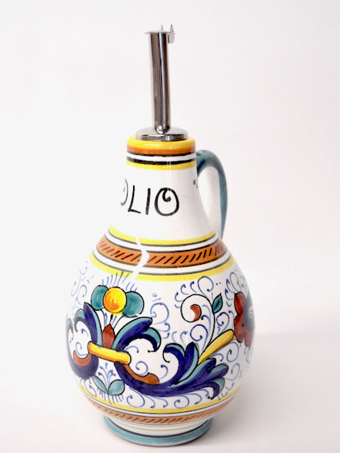 Ricco Deruta 8" Olive Oil Bottle ("Olio")