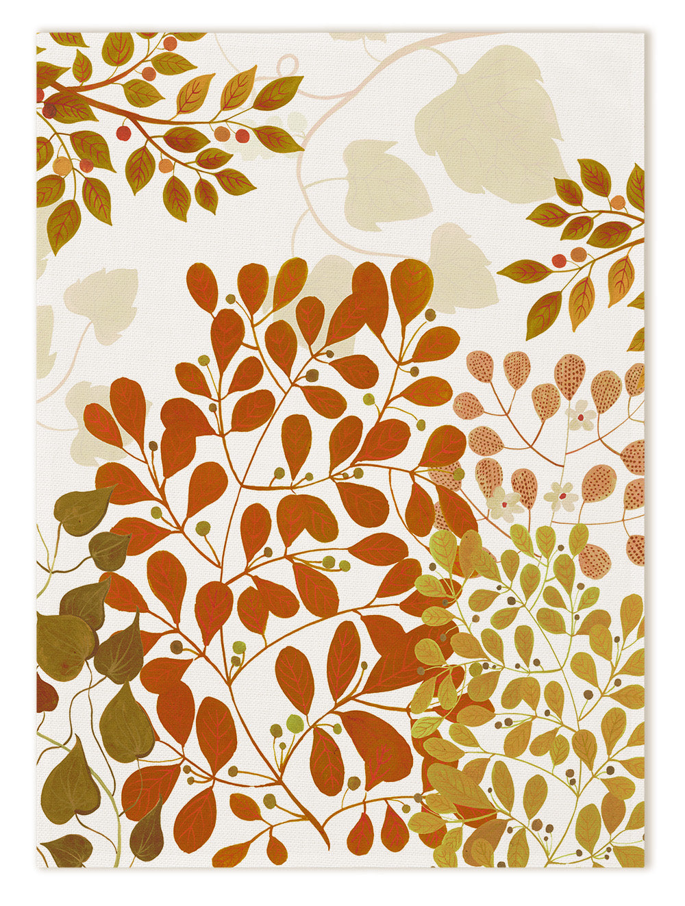 Foliage Linen Kitchen Towel