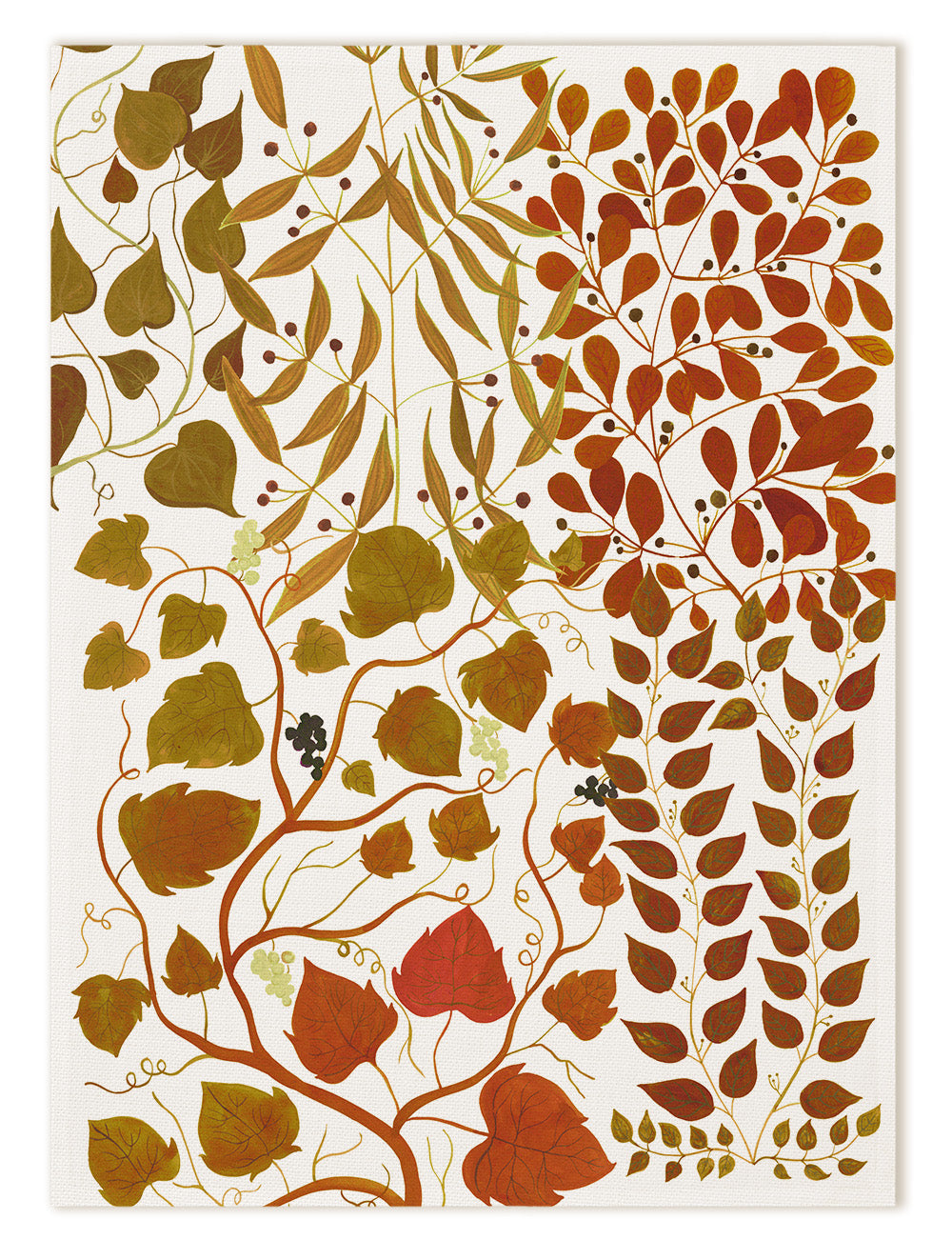 Foliage Linen Kitchen Towel