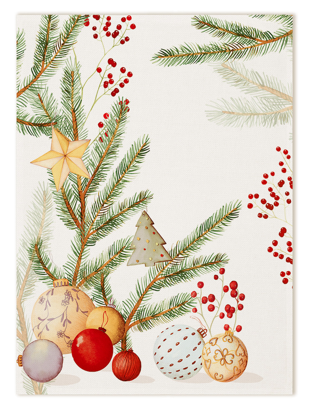 Jingle Linen Christmas Kitchen Towel