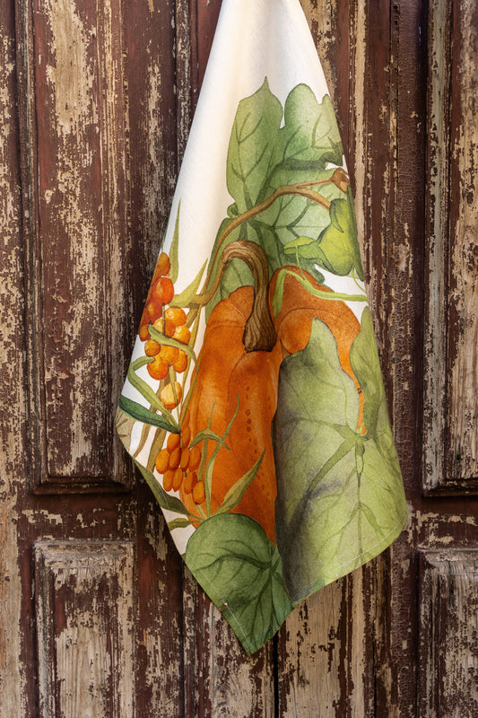 Potirons Linen Kitchen Towel