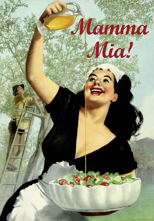 Mamma Mia Vintage Postcard | Made in Tuscany