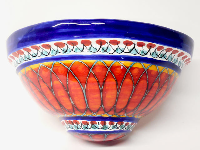 Sicilian Fuoco 11X6" Hanging Wall Pocket Planter