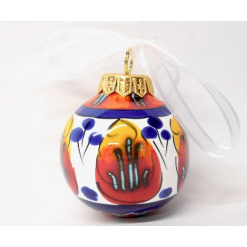 Sicilian Sole Round Christmas Tree Ornament