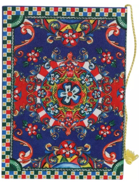 Dolce & Gabbana Multicolor Carretto Siciliano Print Notebook | Made in Italy