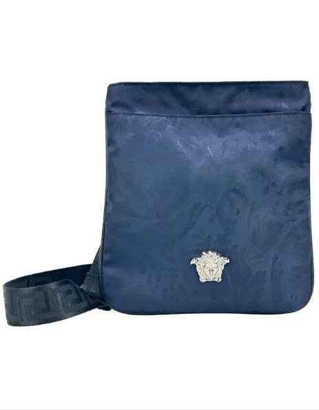 Versace Medusa Flat Canvas Crossbody Bag