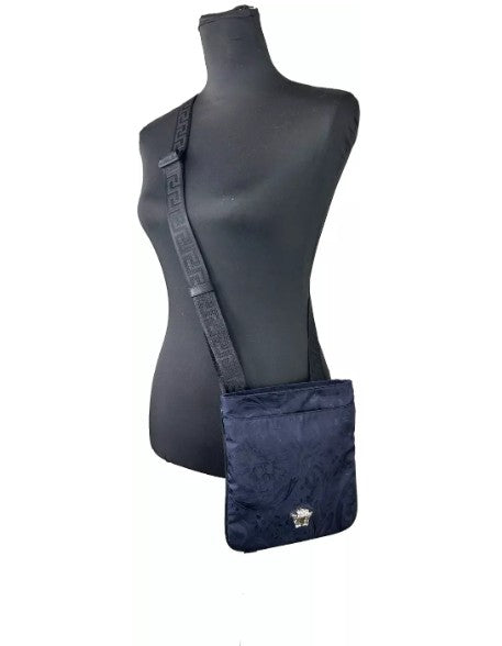 Versace Medusa Flat Canvas Crossbody Bag