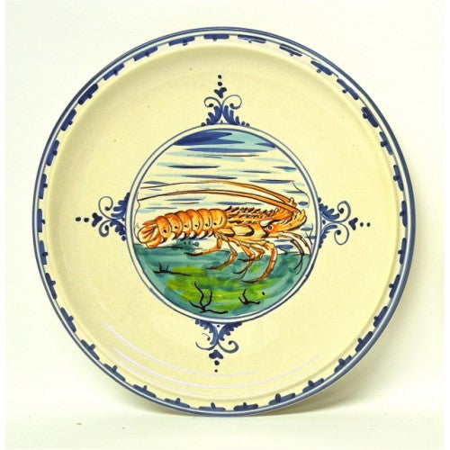 Tuscan Animal Pattern 8" Plate: Crawfish