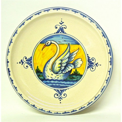 Tuscan Animal Pattern 8" Plate: Swan