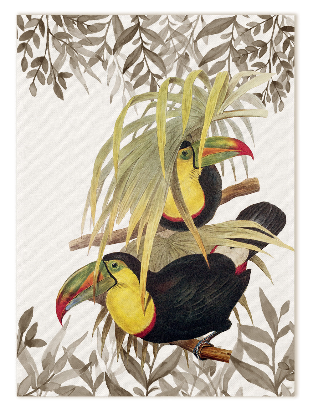Toucans Linen Kitchen Towel