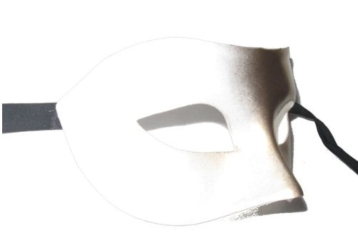White Gold Galaxy Fade Venetian Masquerade Mask | Made in Venice