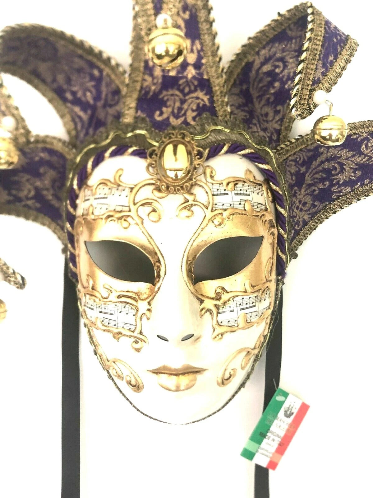Purple Jolly Venetian Masquerade Mask | Made in Venice