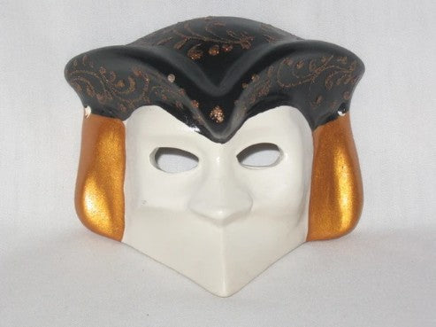 Ceramic Casanova Small Venetian Decorative Mask | Made in Venice