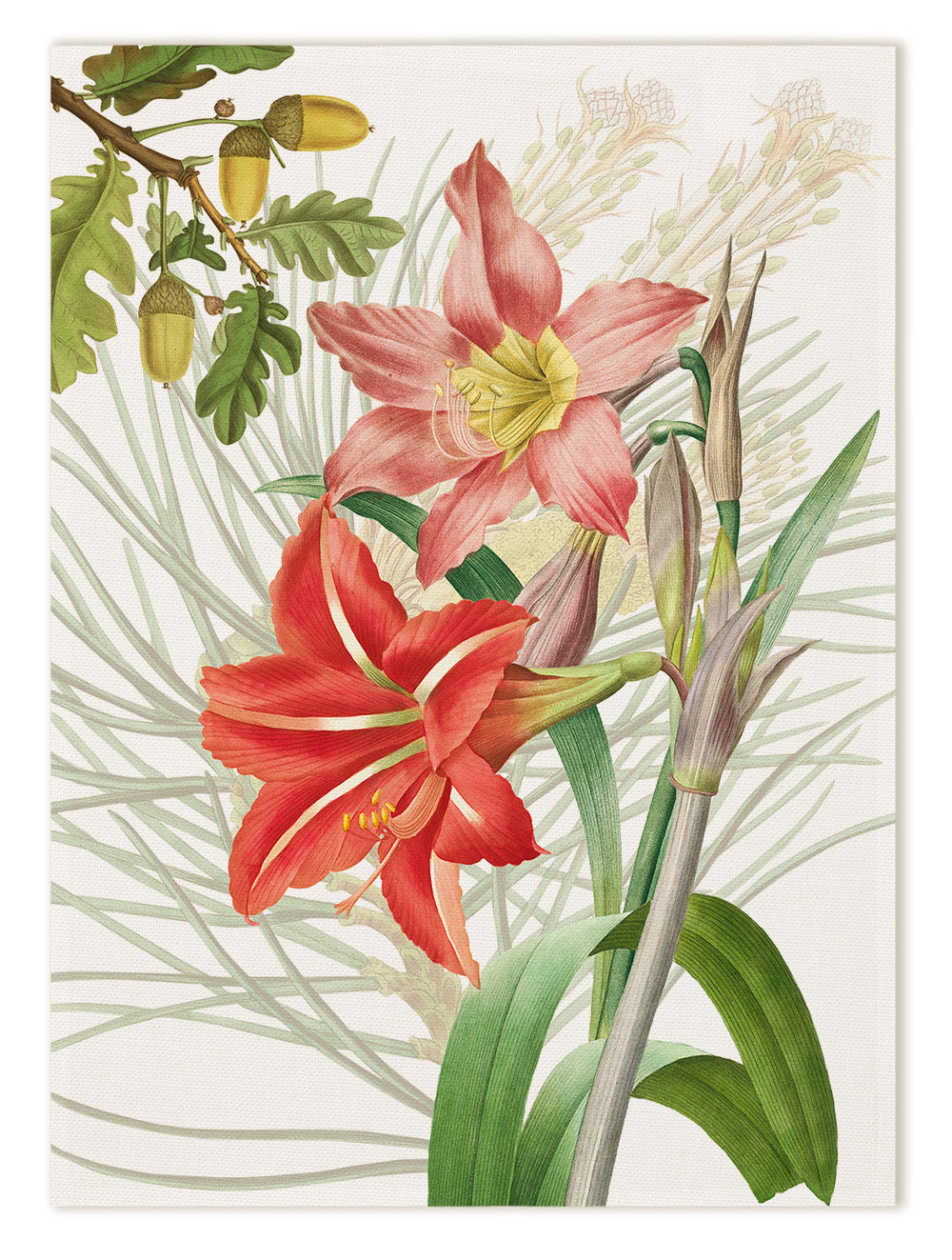 Winter Garden Linen Kitchen Towel