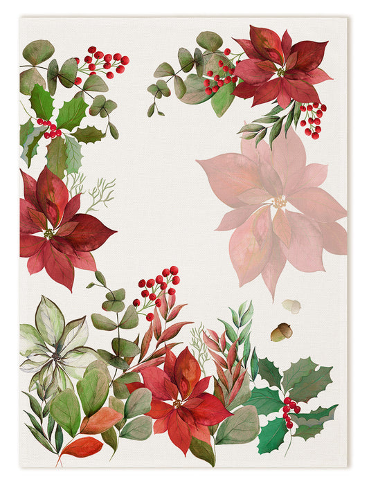 Yule Linen Christmas Kitchen Towel