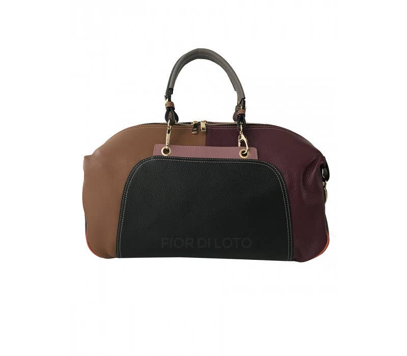 Monica Italian Leather Overnight Bag | Made in Tuscany