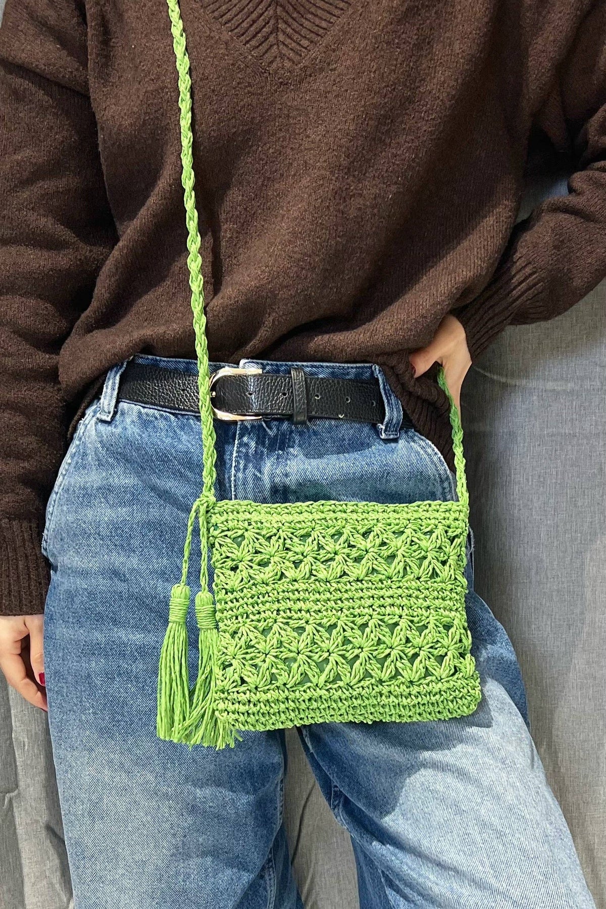 Italian Crossbody Bag 7.5" JIJOU CAPRI | Made in Campania