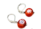 Orecchino Pendente in Vetro Murano Piatto Millefiori | Made in Venice