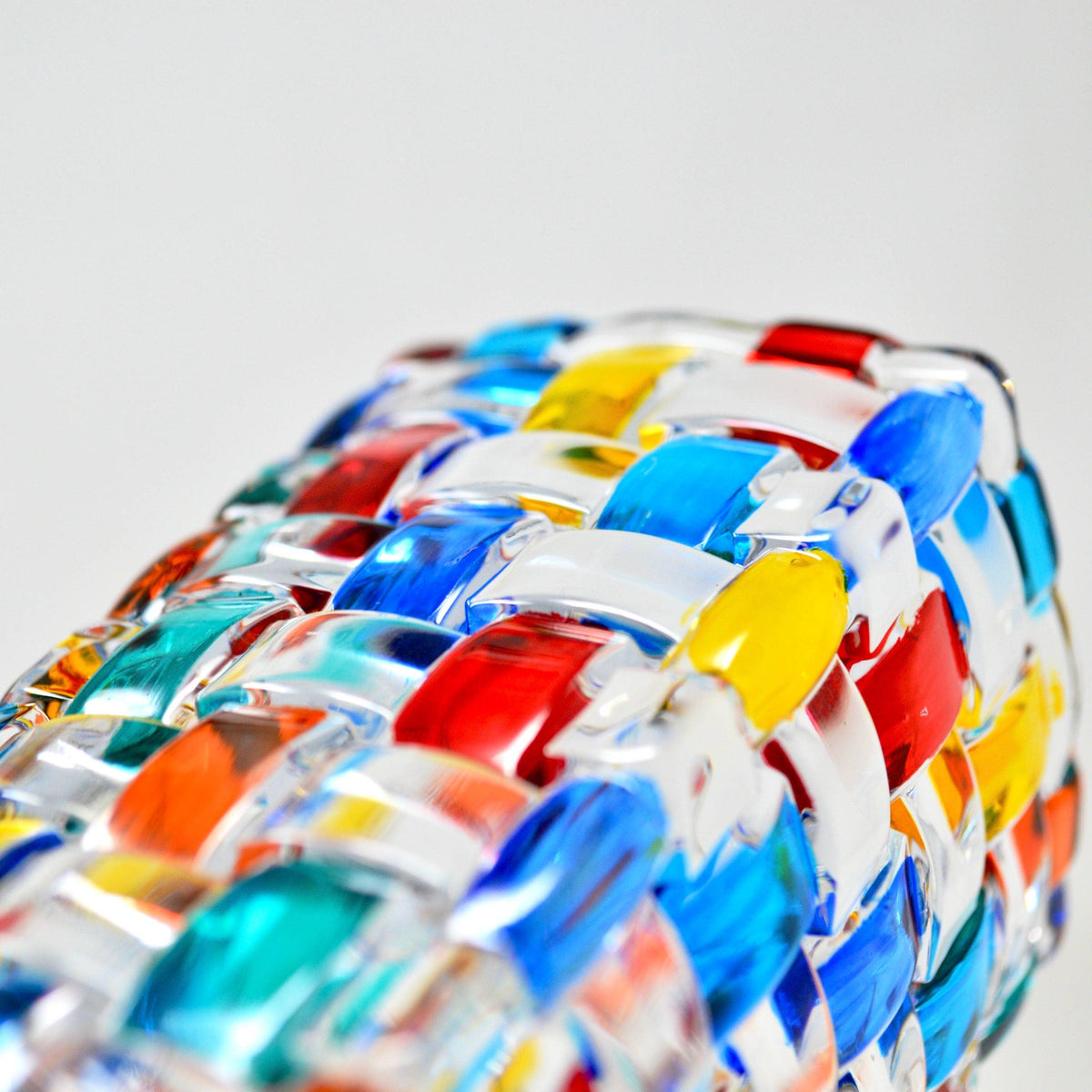Bossanova Bud Vase, Hand-Painted Italian Crystal | Made in Venice