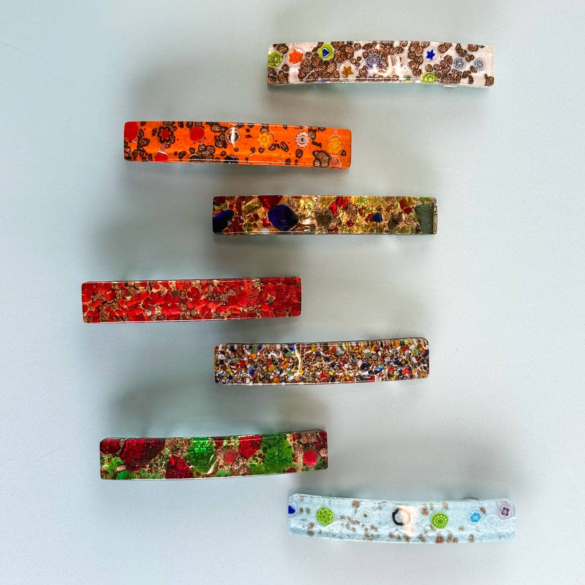 Murano Glass Hair Barrette, Assorted Colors | Made in Venice