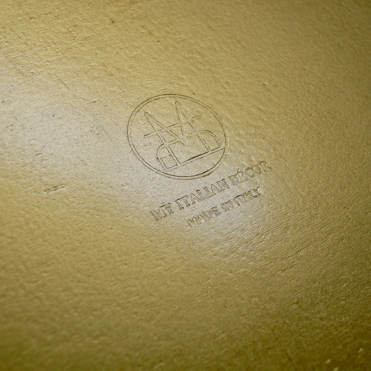 Florentine Carved Gilded Wood Circle Tray | Made in Tuscany