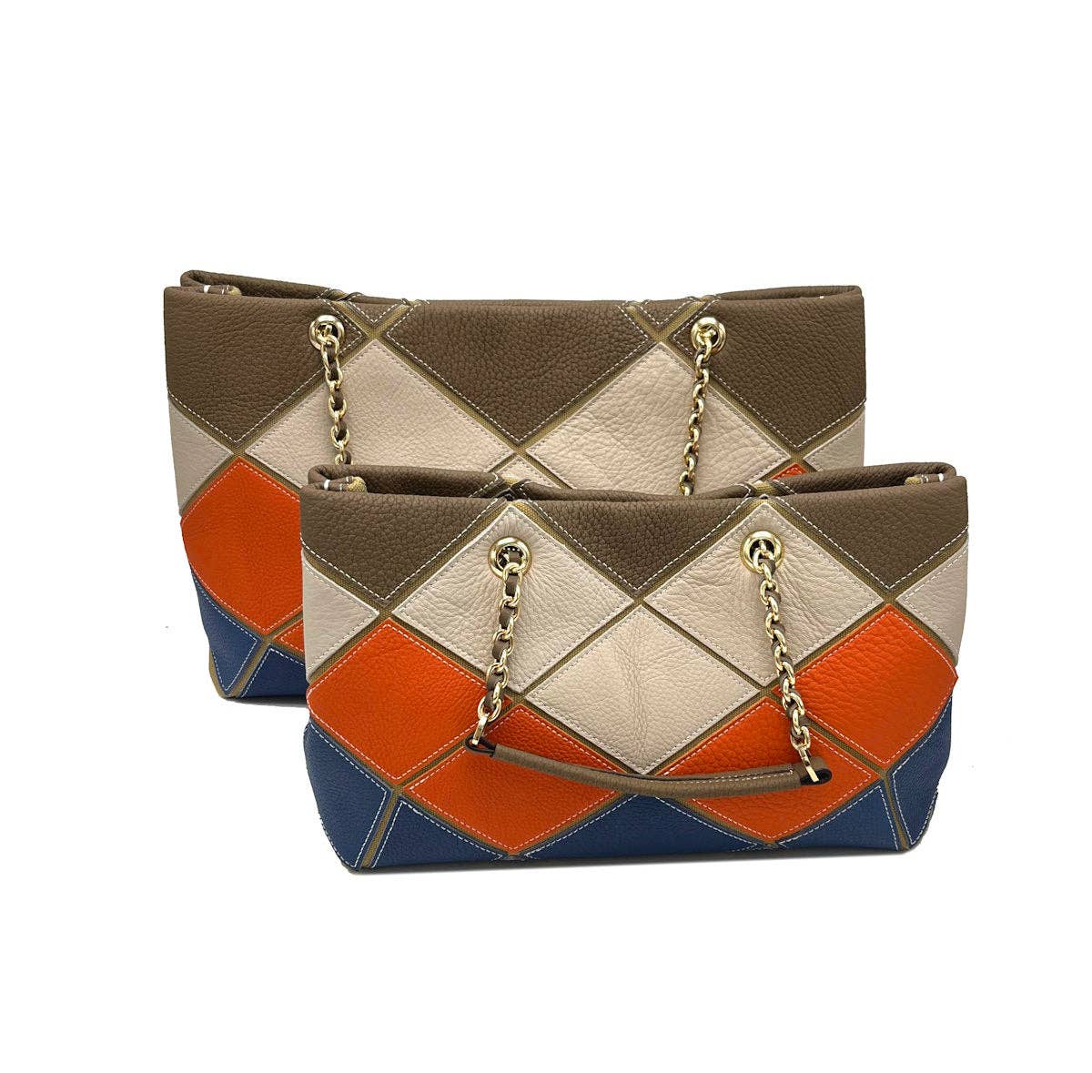 Genuine Leather Chain Bag, Big Size | Made in Tuscany