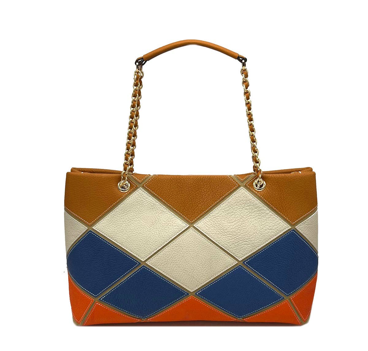 Genuine Leather Chain Bag, Big Size | Made in Tuscany