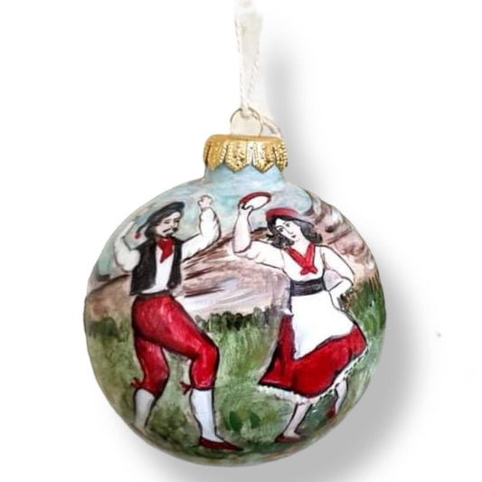 Hand painted Sicilian Christmas balls | Made in Sicily