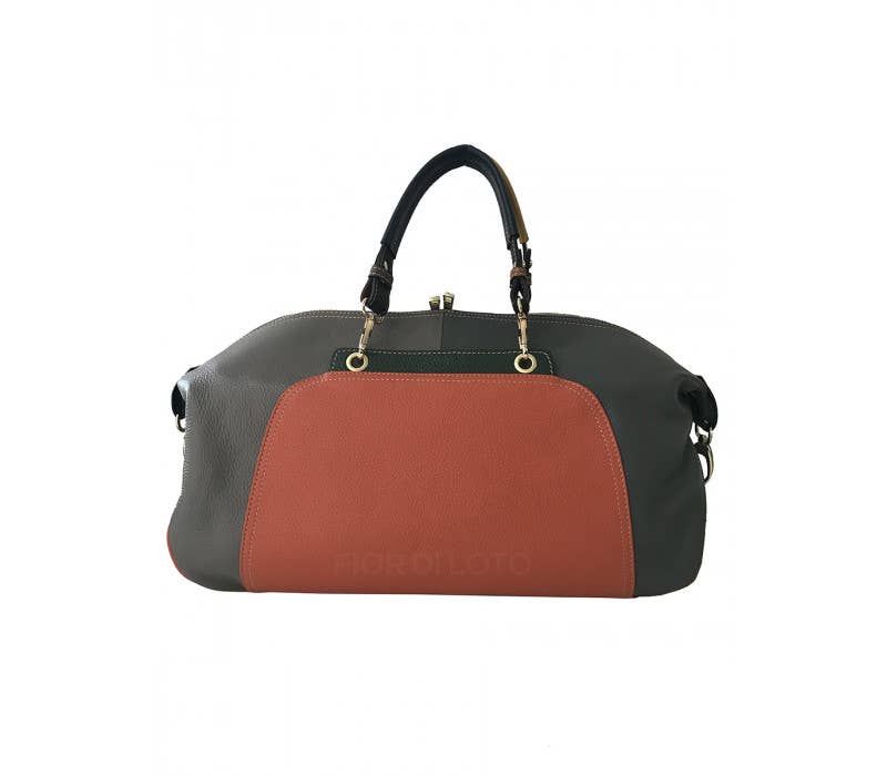 Monica Italian Leather Overnight Bag | Made in Tuscany