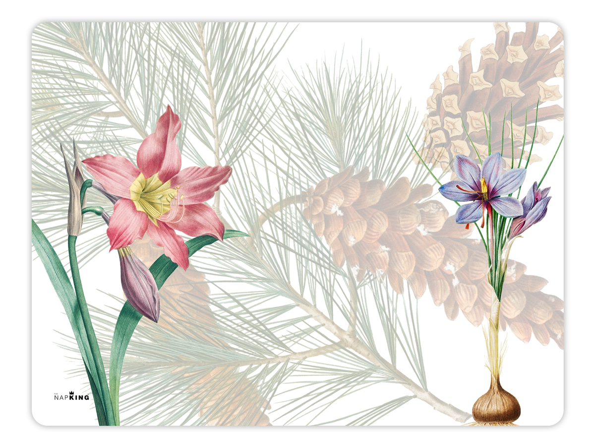 Winter Garden Rectangular Placemats, Set of 2 | Made in Sicily