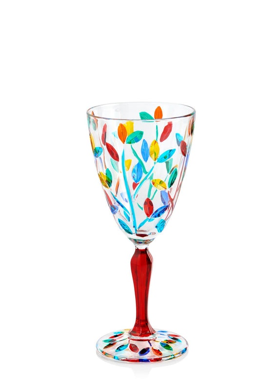 Tree of Life Wine Glass - Venetian Glass | Made in Venice