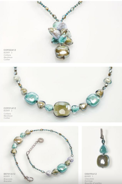 Berry Murano Glass Jewelry Collection Antica Murrina - 2 Colors | Made in Venice