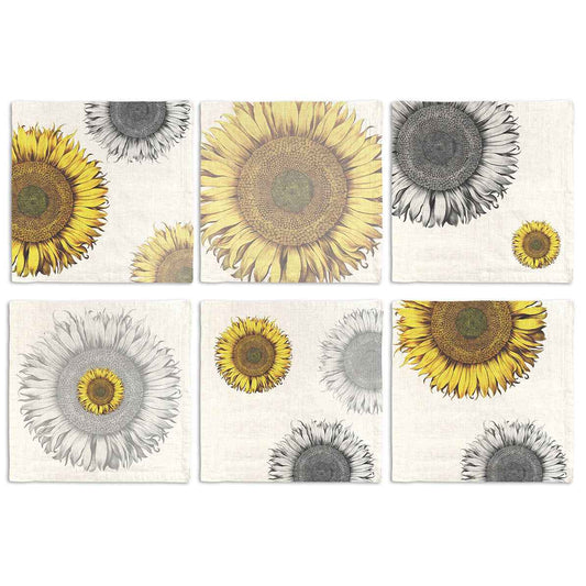 Helianthus Napkins, Set of 6 | Made in Sicily