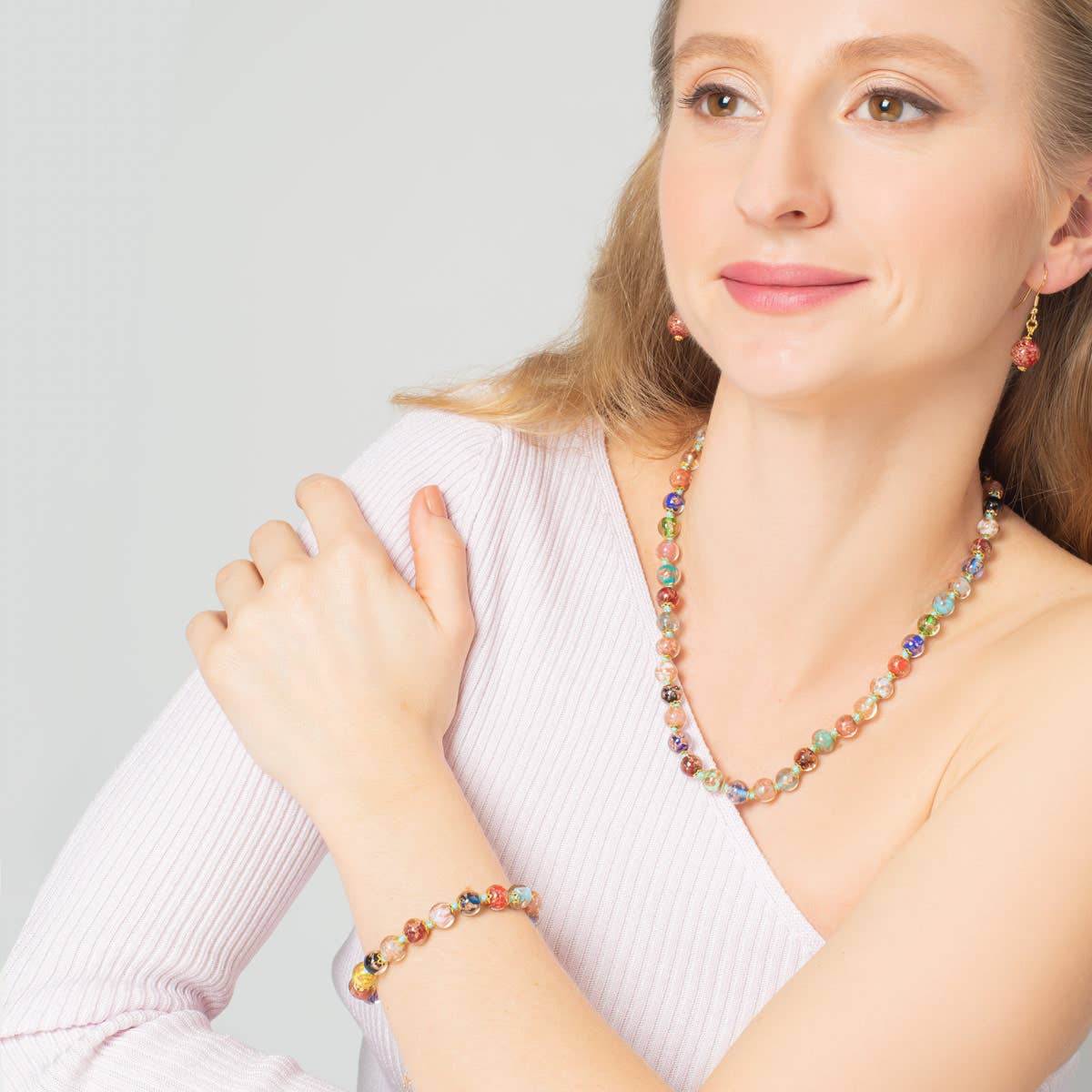 Sommerso Murano Glass Clasp Bracelet | Made in Veneto