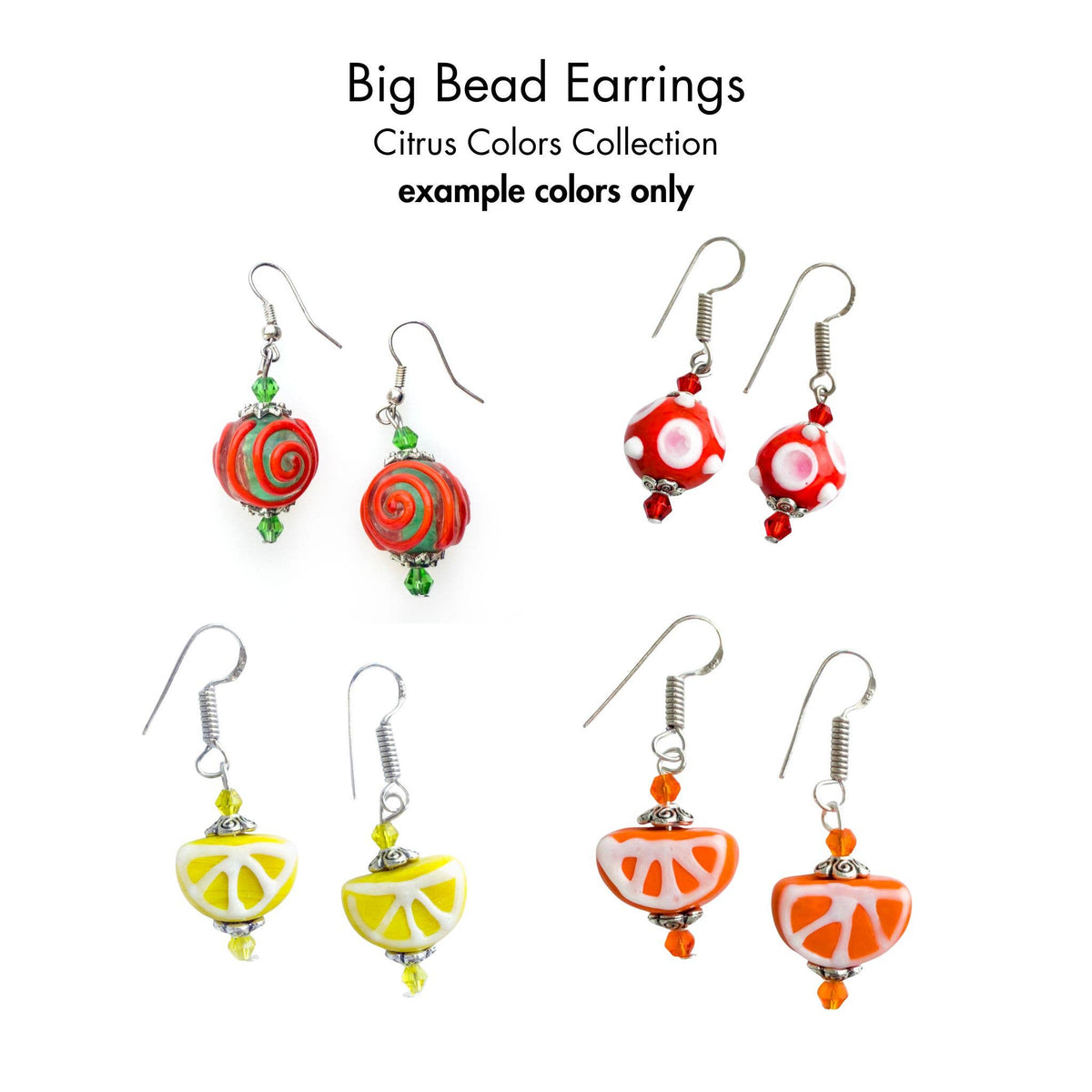 Big Beaded Earrings – Murano Glass | Made in Venice