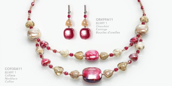 Berry Murano Glass Jewelry Collection Antica Murrina - 2 Colors | Made in Venice