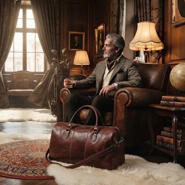 Modarno Leather Travel Duffel for Men and Women | Made in Tuscany